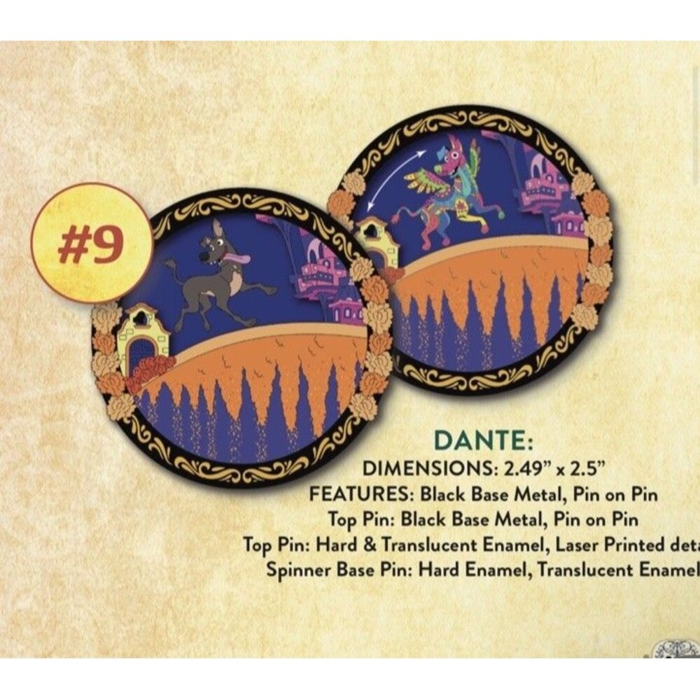 Disney Destination D23 2025 DEC Coco Dante LE 300 Pin Dog